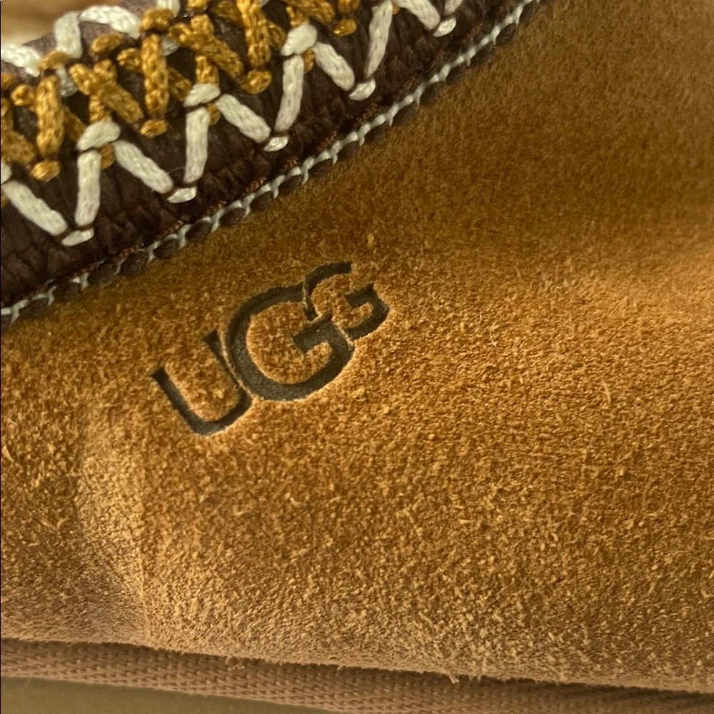 UGG Chestnut Suede Slip-Ons - Picture 7 of 11
